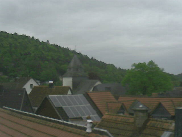 Foto der »Wettercam« mit Blick auf die Martinskirche in Buchenau