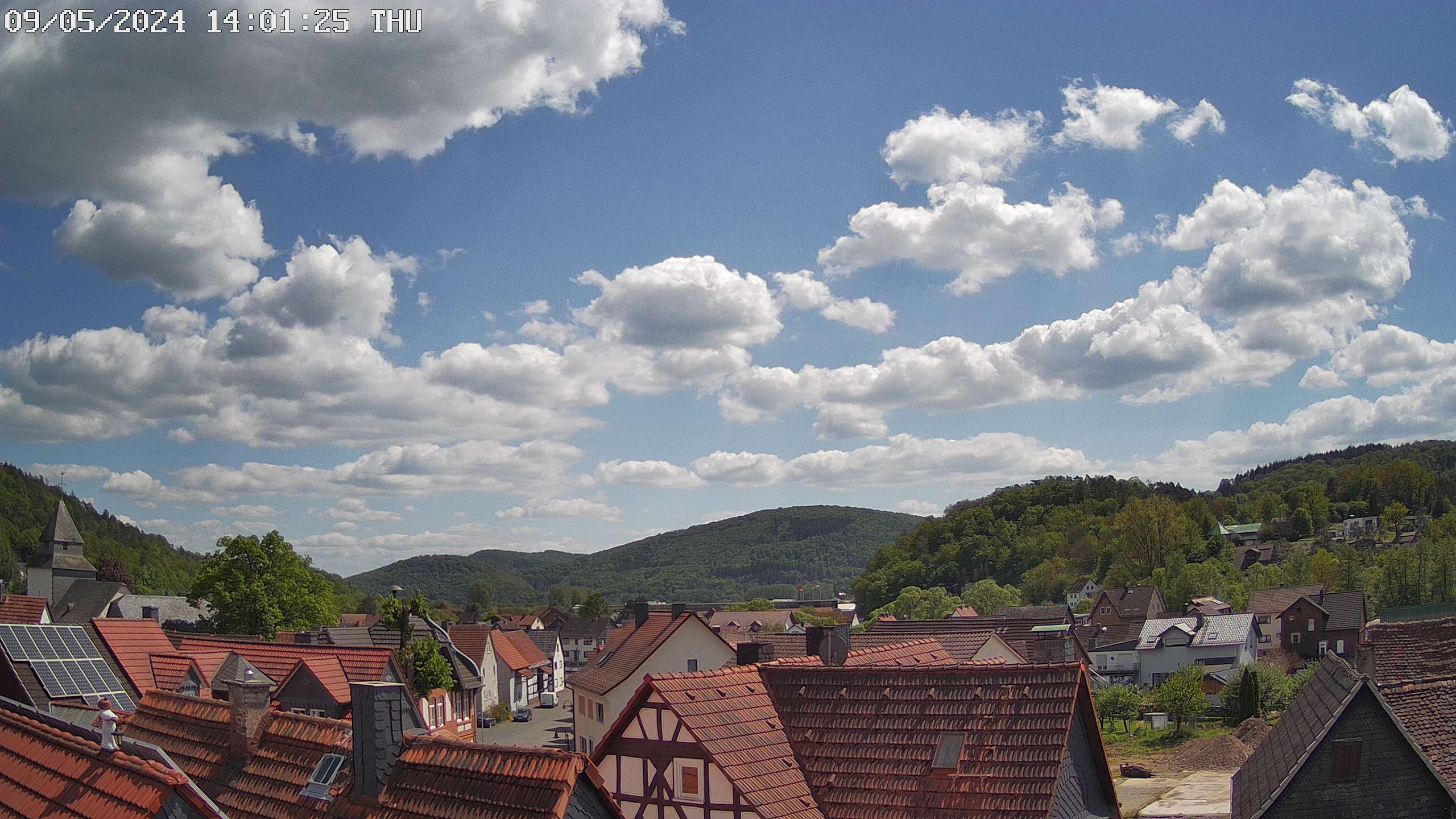 Foto der »Wettercam« mit Blick in die Alte Landstraße in Buchenau